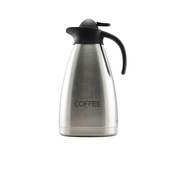 Coffee Inscribed St/St Contemporary Vac. Jug - Pack of 1 1 Coffee Inscribed St/St Contemporary Vac. Jug - Pack of 1