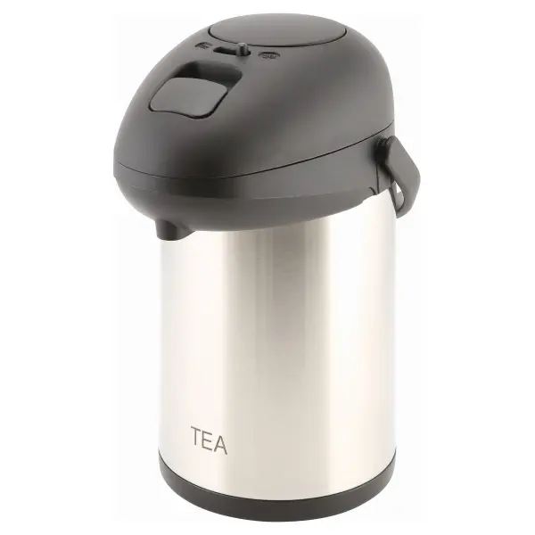 Tea Inscribed St/St Vacuum Pump Pot 2.5L - Pack of 1 1 Tea Inscribed St/St Vacuum Pump Pot 2.5L - Pack of 1