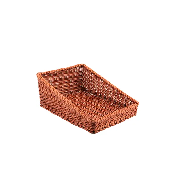 Wicker Display Basket 46X36X20cm - 7cm Front - Pack of 1 1 Wicker Display Basket 46X36X20cm - 7cm Front - Pack of 1