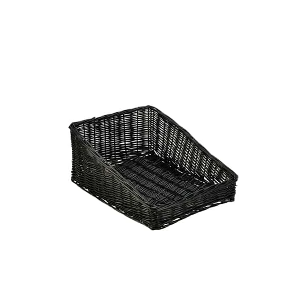 Wicker Display Basket Black 46X36X20cm - Pack of 1 1 Wicker Display Basket Black 46X36X20cm - Pack of 1