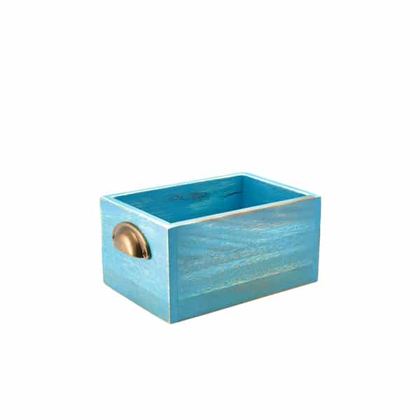 GenWare Blue Wash Acacia Wood Display Drawer 21.5 x 15 x 11cm 1 GenWare Blue Wash Acacia Wood Display Drawer 21.5 x 15 x 11cm