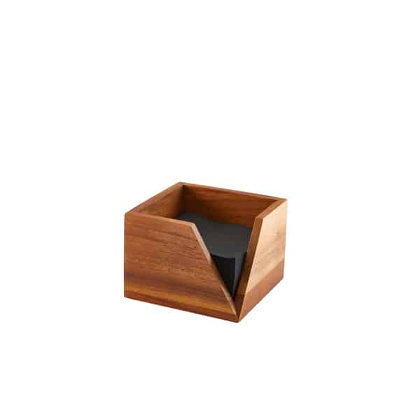 GenWare Acacia Wood Serviette Holder 14 x 10cm 1 GenWare Acacia Wood Serviette Holder 14 x 10cm