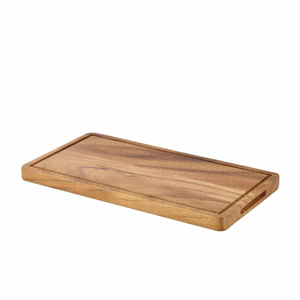 Genware Acacia Wood Serving Board GN 1/3 - Pack of 1 1 Genware Acacia Wood Serving Board GN 1/3 - Pack of 1
