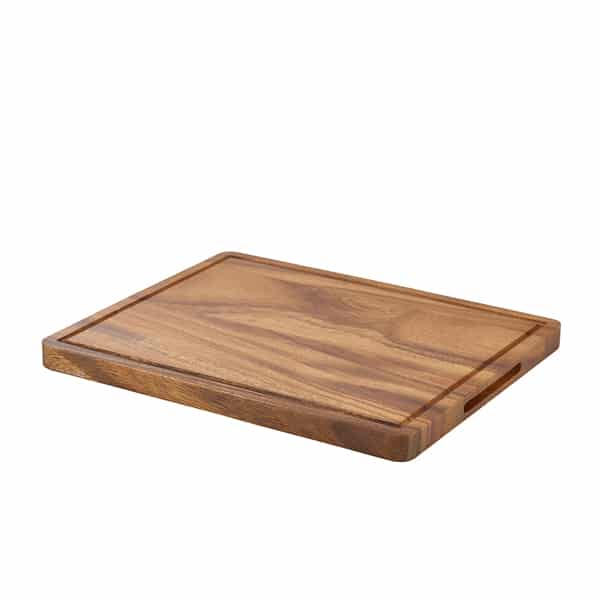 Genware Acacia Wood Serving Board 34 x 22 x 2cm - Pack of 1 1 Genware Acacia Wood Serving Board 34 x 22 x 2cm - Pack of 1