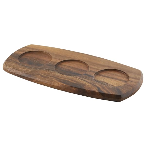 Genware Acacia Wood Serving Board 36 x 18 x 2cm 2 Genware Acacia Wood Serving Board 36 x 18 x 2cm - Image 2