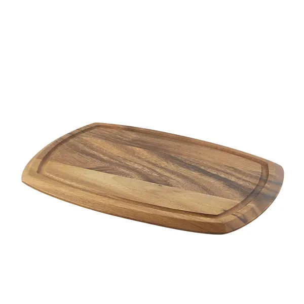 Genware Acacia Wood Serving Board 36 x 25.5 x 2cm - Pack of 1 1 Genware Acacia Wood Serving Board 36 x 25.5 x 2cm - Pack of 1