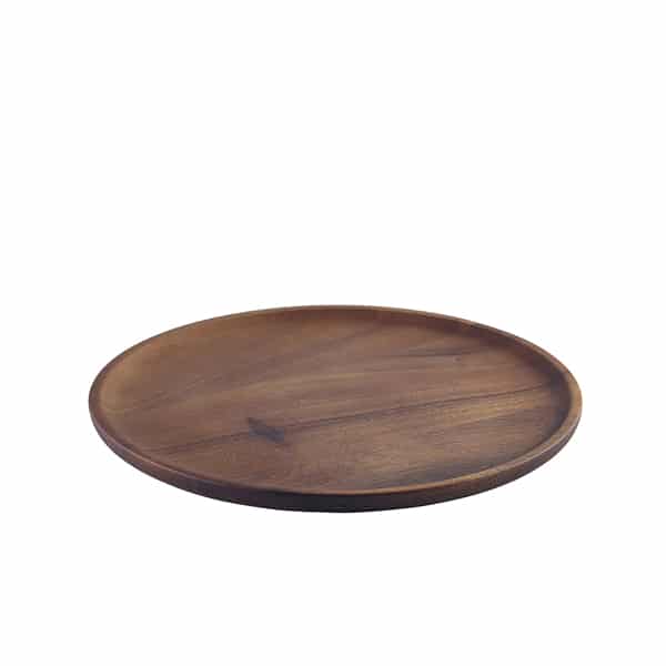 Acacia Wood Serving Plate 26cm