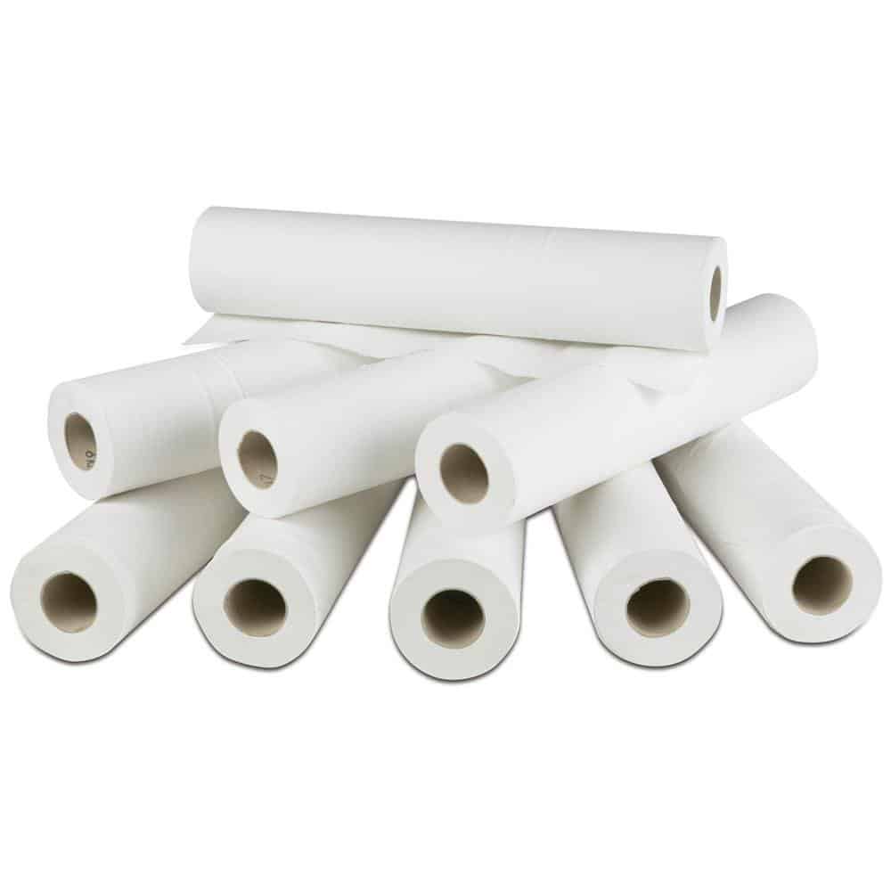 Pure White Paper Couch Roll (20 Inch / 40m) - Pack of 1/2/4/6/12 1 Pure White Paper Couch Roll (20 Inch / 40m) - Pack of 1/2/4/6/12
