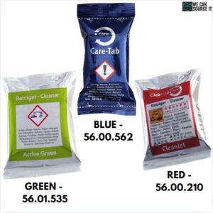Rational Cleaning Tablets – Red - 56.00.210, Green - 56.01.535, Blue - 56.00.562 – in Loose Packs