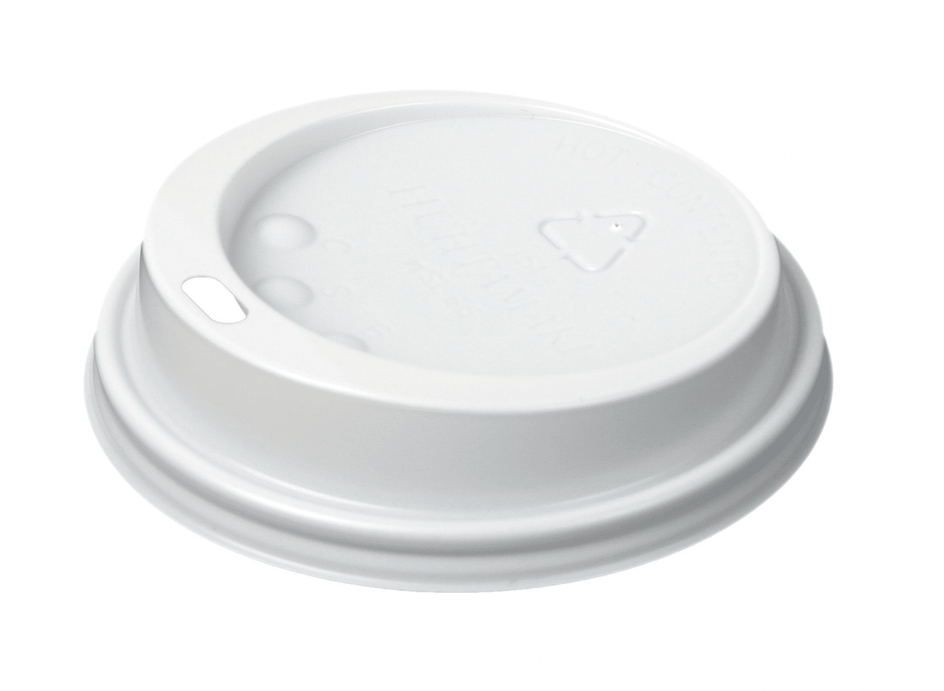 10-16oz White Plastic Sip Through Lids