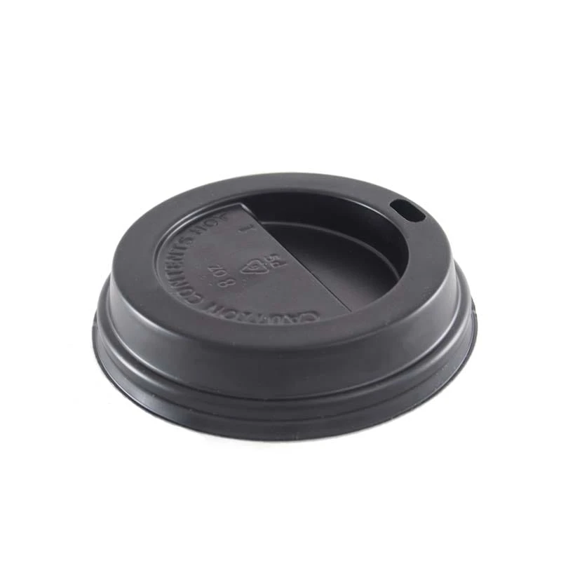 8oz Black Plastic Sip Through Lids 1 8oz Black Plastic Sip Through Lids