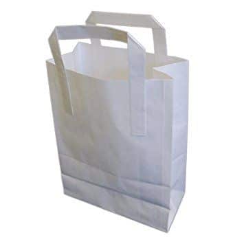 Large White SOS Bags (25cm x 14cm x 30cm)