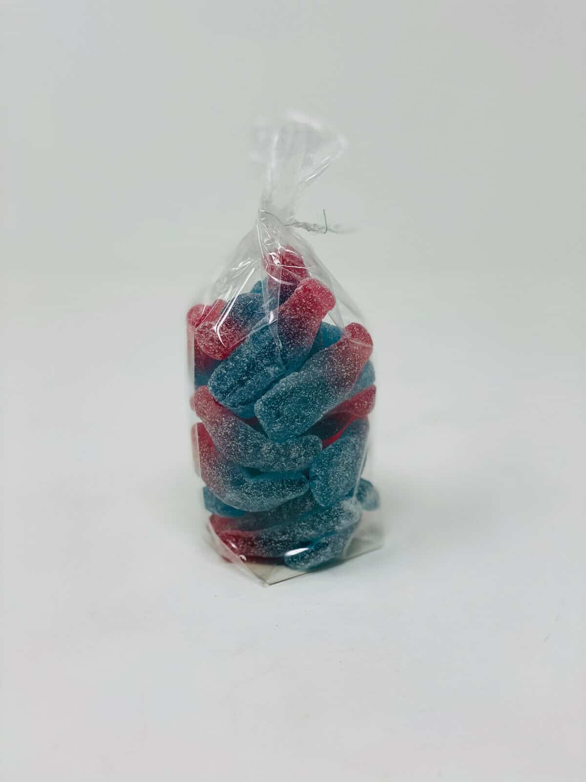 Block Bottom Clear Cellophane Bags with Cardboard Base 90mm x160mm