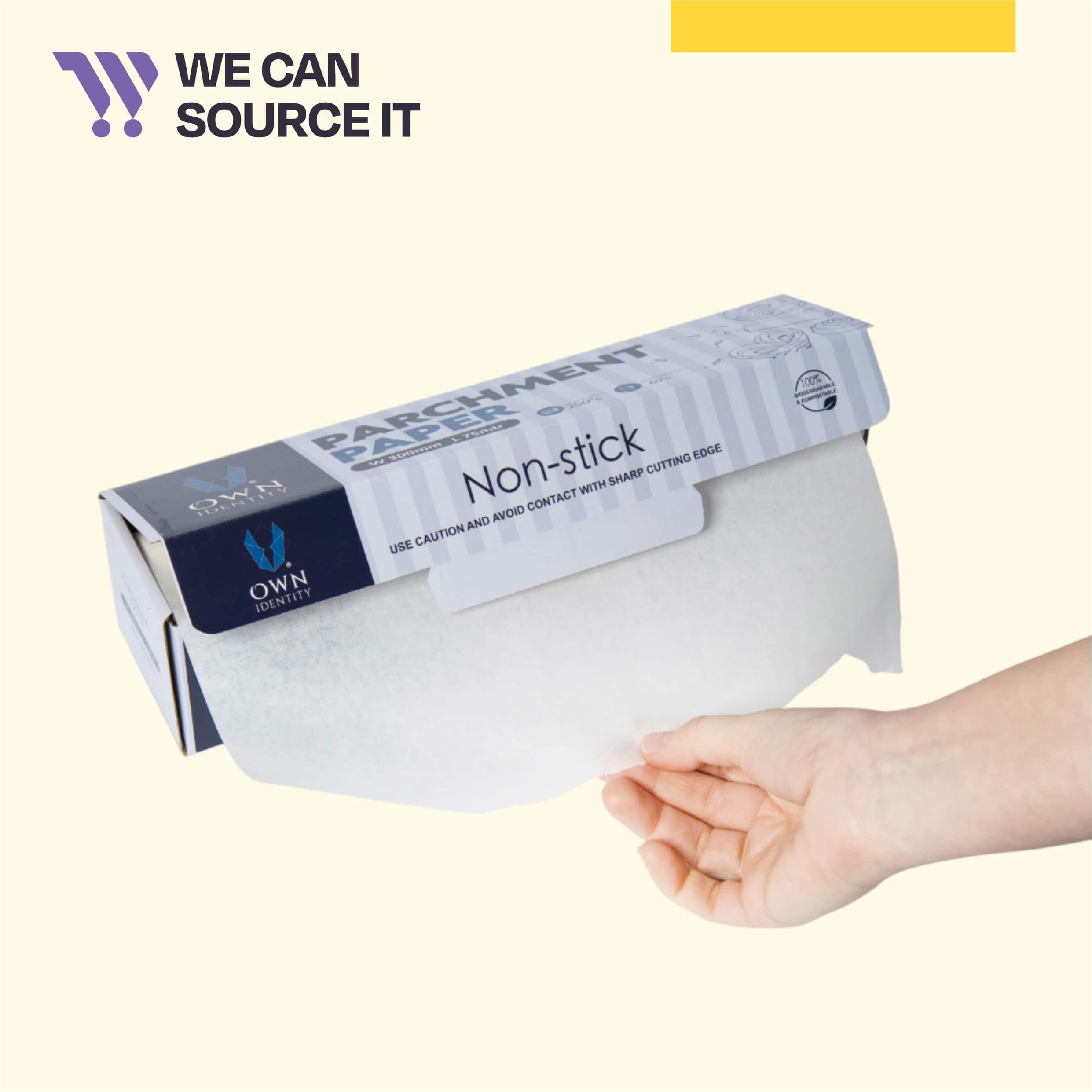 Own Identity Catering Parchment Paper - 300mm x 50Mtr - Pack of 1 2 Own Identity Catering Parchment Paper - 300mm x 50Mtr - Pack of 1 - Image 2