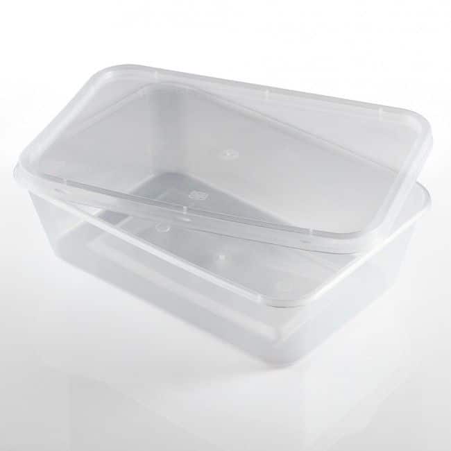 650ml Plastic Microwaveable Containers & Lids