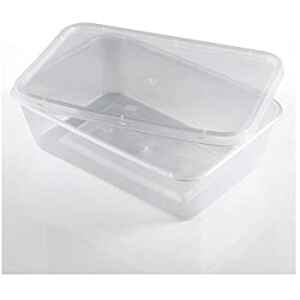 500ml Plastic Microwaveable Containers & Lids