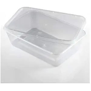 500ml Plastic Microwaveable Containers & Lids