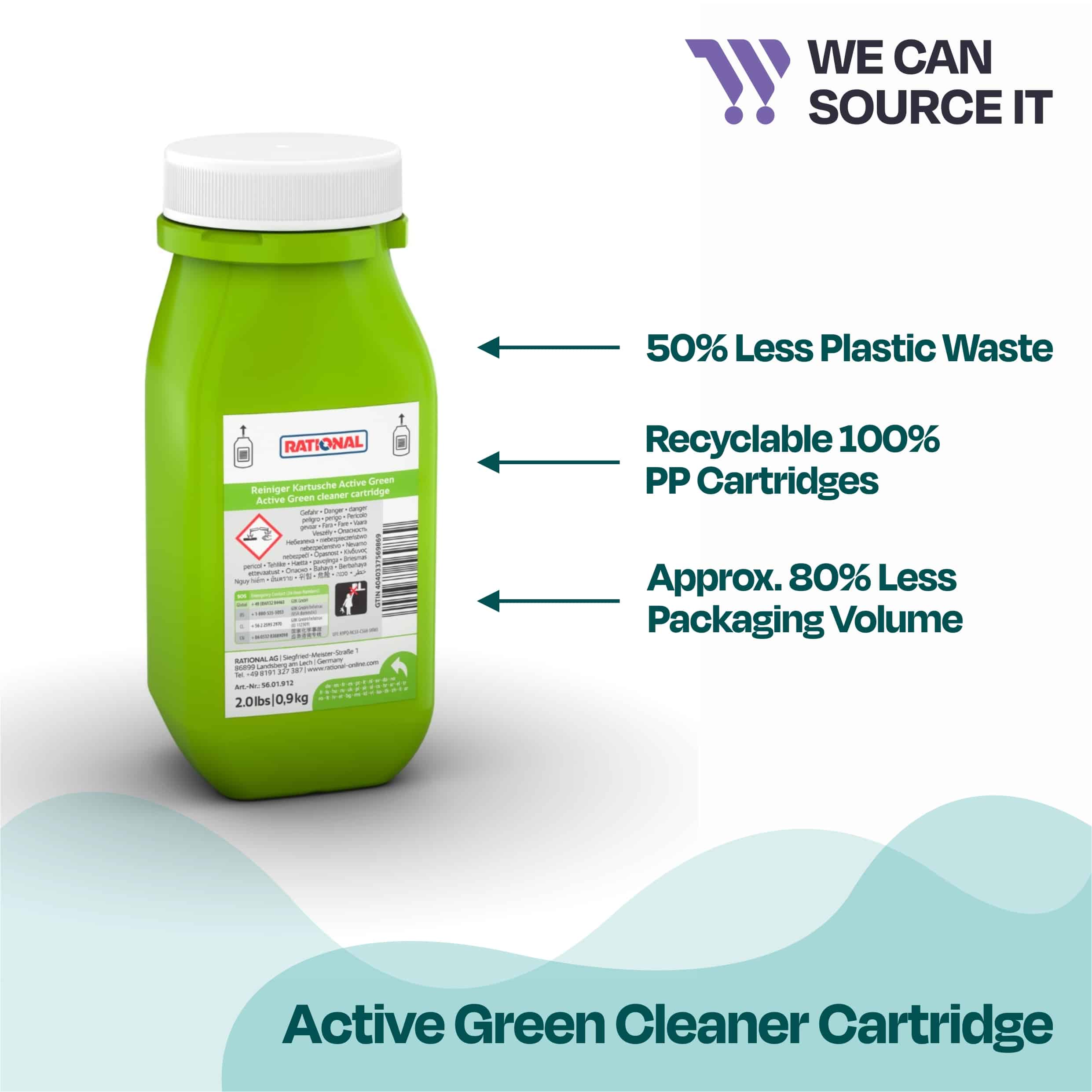 RATIONAL Active Green Cleaner Cartridge Icombi Pro Icare System AutoDose - Pack of 1 3 RATIONAL Active Green Cleaner Cartridge Icombi Pro Icare System AutoDose - Pack of 1 - Image 3