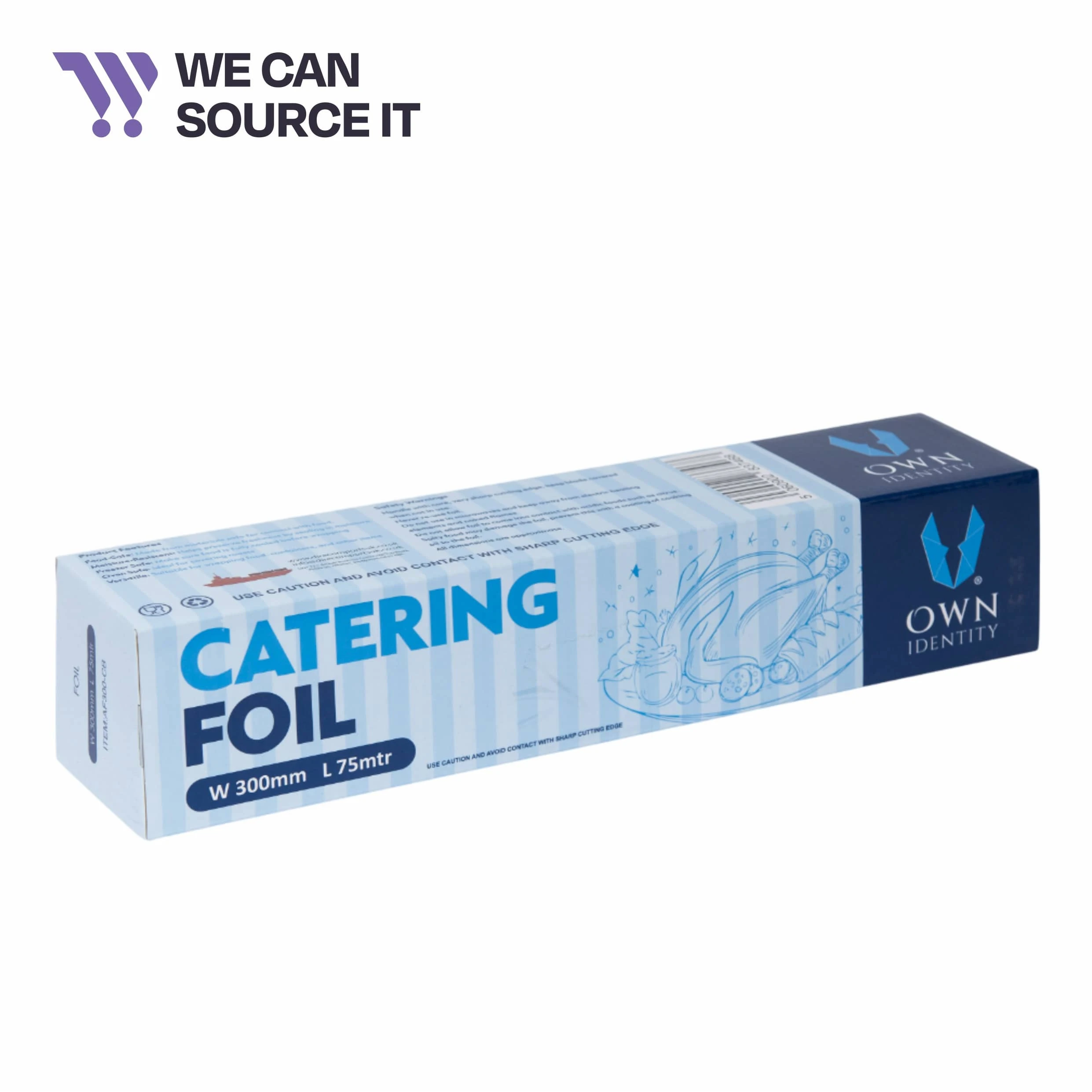 Own Identity Catering Foil - 300mm x 75Mtr - Pack of 1 1 Own Identity Catering Foil - 300mm x 75Mtr - Pack of 1