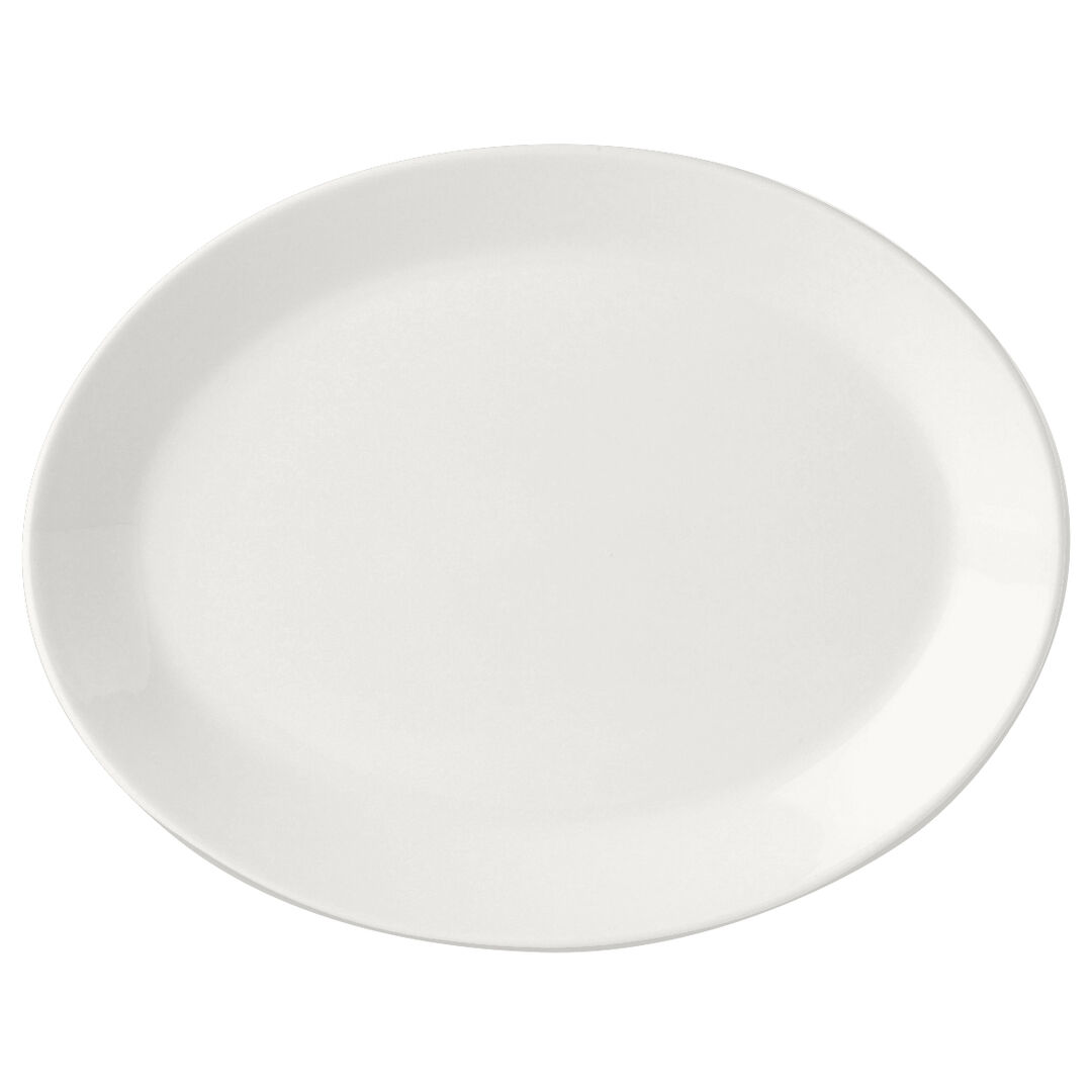 Simplicity White Oval Coupe Plates – Multiple Sizes Available