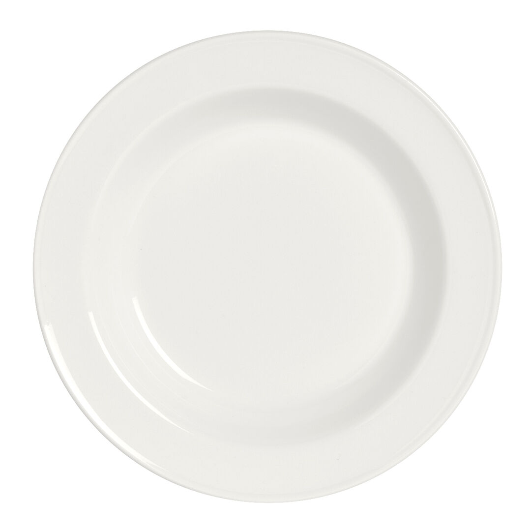 Simplicity White Slimline Soup Plate 21.5cm 39.75cl (8 1/2" 14oz) - Pack of 24