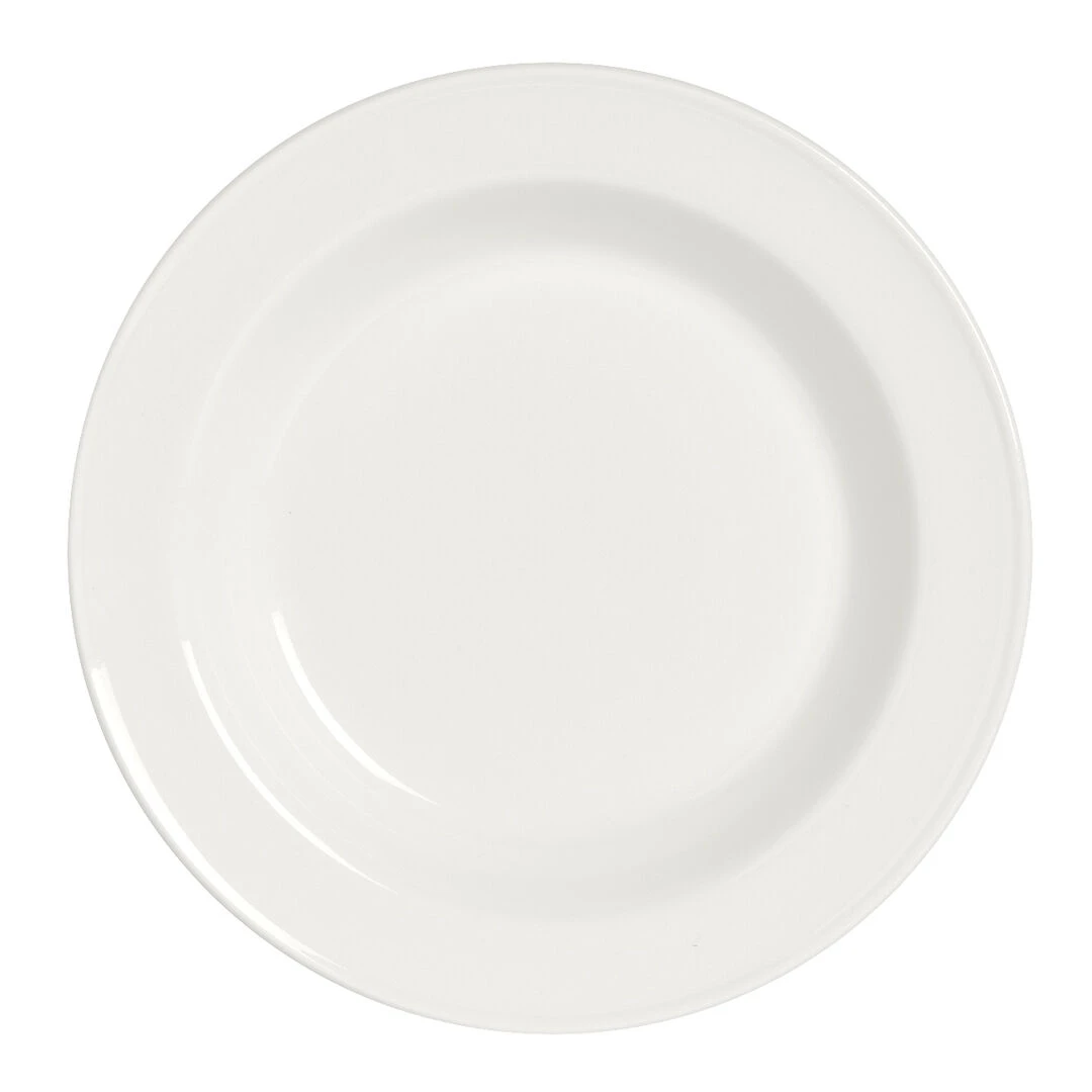 Simplicity White Slimline Soup Plate 21.5cm 39.75cl (8 1/2" 14oz) - Pack of 24 1 Soup Plate
