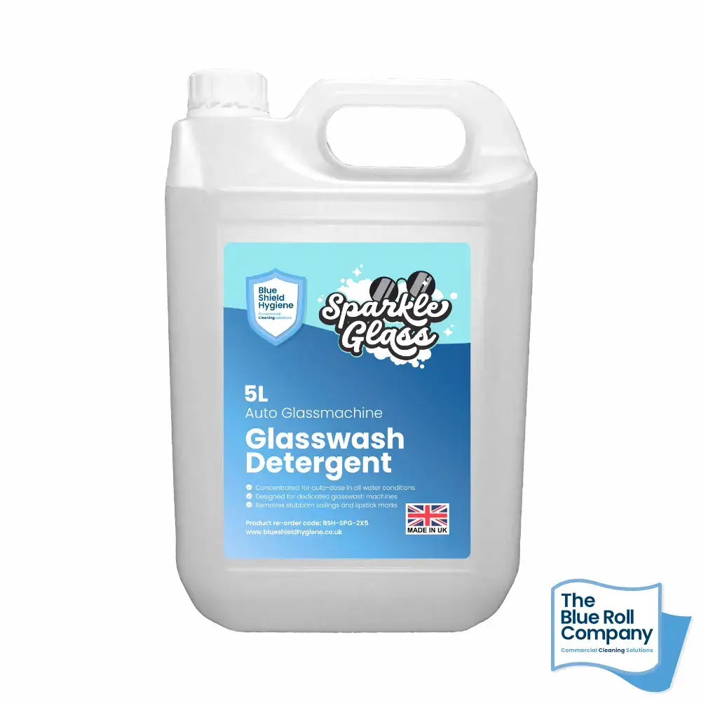 Sparkle Glass™ Detergent 5L Dishwasher Machine Glass Wash Pub Bar & Restaurant