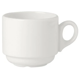 Simplicity White Atlanta Stacking Cup 21.25cl - Pack of 36