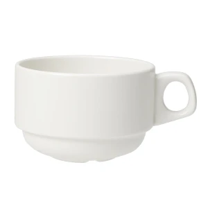 Simplicity White Slimline Stacking Cup 28.5cl - Pack of 36