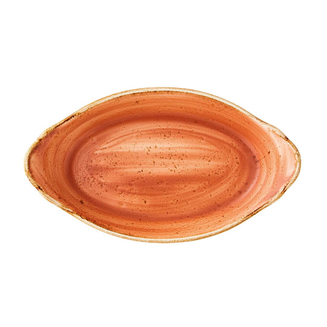 Craft Terracotta Oval No2 Eared Dish 24.5 x 13.5cm - Pack of 24