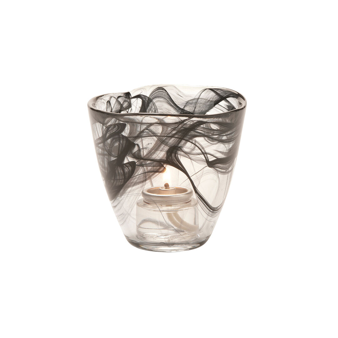 Wysp Black Glass Votive 9.5 x 8.9cm - Pack of 6 1 Wysp Black Glass Votive 9.5 x 8.9cm - Pack of 6