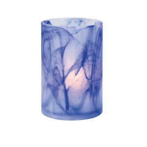 Wysp Dark Blue Glass Cylinder 7.3 x 11.4cm - Pack of 6