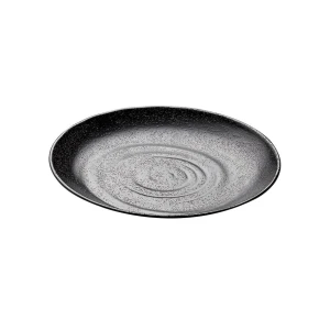 Zen Black Plate 25.7 x 3cm 120cl - Pack of 6