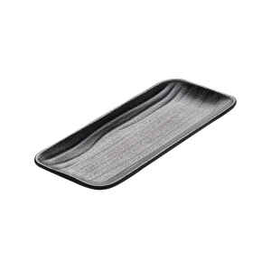 Zen Black Rectangle Tray 11.7 x 2.8cm - Pack of 6