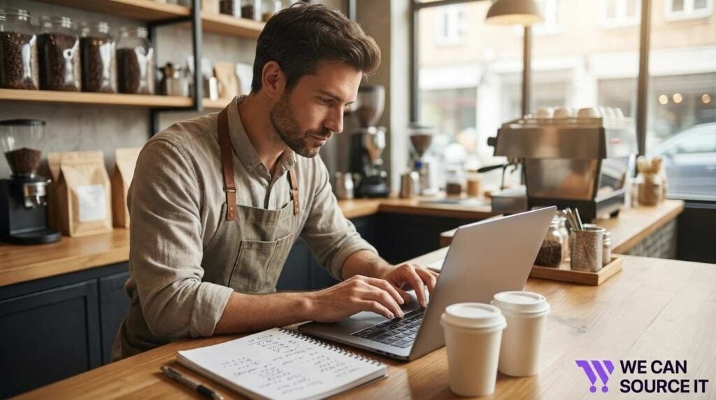  Café manager planning paper cup inventory and order quantities