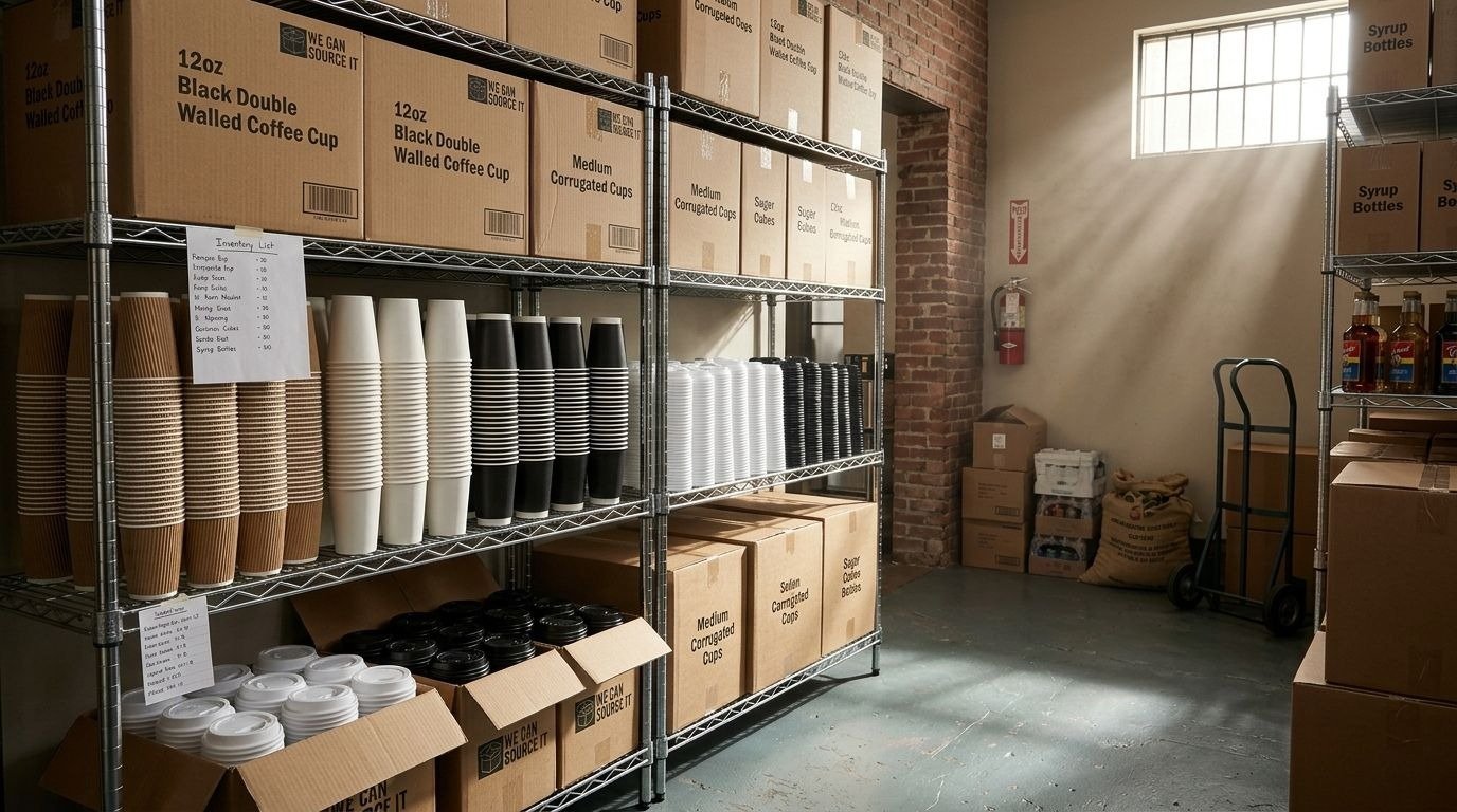 Ordering, Storage, and Inventory Management for Paper Coffee Cups (Coffee Shop Guide)