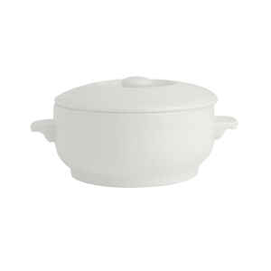 Simplicity White Casserole Bowl With Lid 425ml (15oz) - Pack of 6