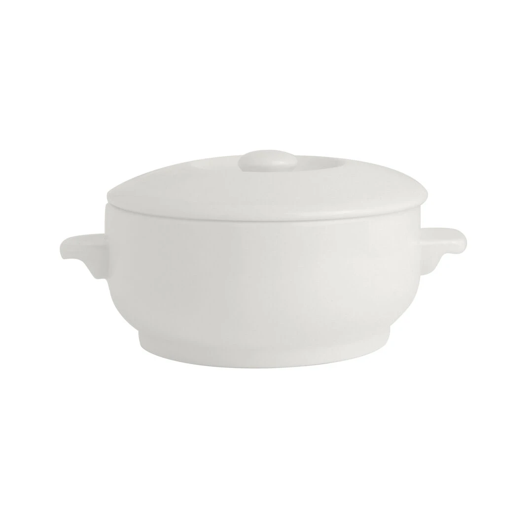 Simplicity White Casserole Bowl With Lid 425ml (15oz) - Pack of 6 1 Simplicity White Casserole Bowl With Lid 425ml (15oz) - Pack of 6