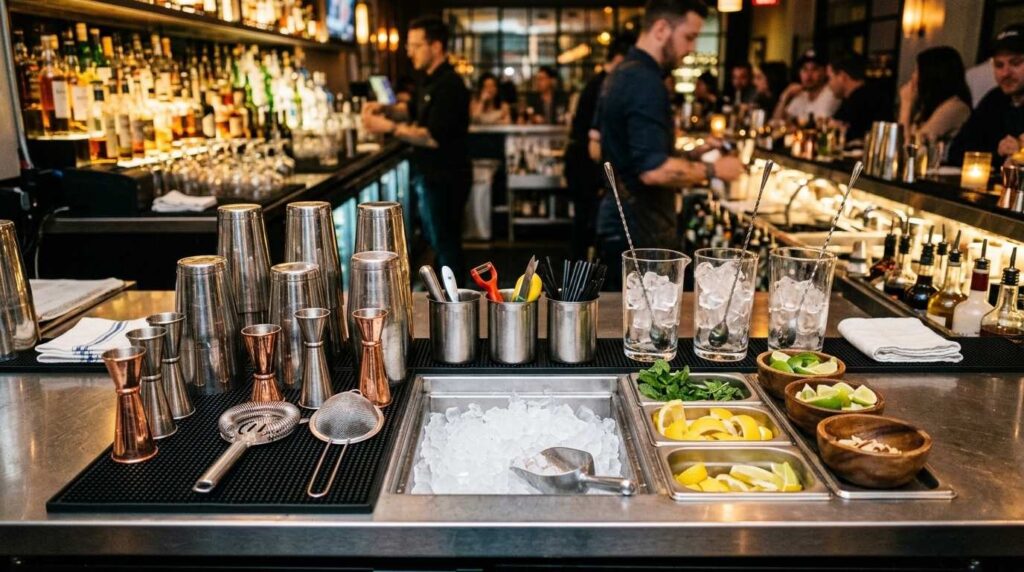 Essential cocktail bar tools for professional use