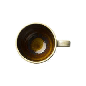 Aurora Vesuvius Amber Ceramic City Coffee Mug - Pack of 12