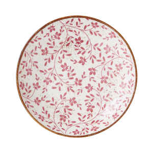 Flora Pink Round Ceramic Coupe Bowl - Pack of 12