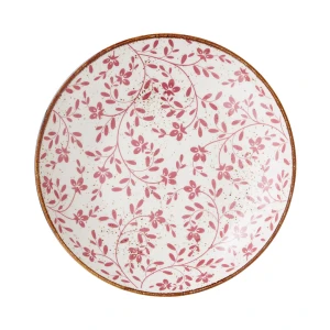 Flora Pink Round Ceramic Coupe Bowl - Pack of 12