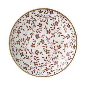 Flora Brown Round Ceramic Coupe Bowl - Pack of 12