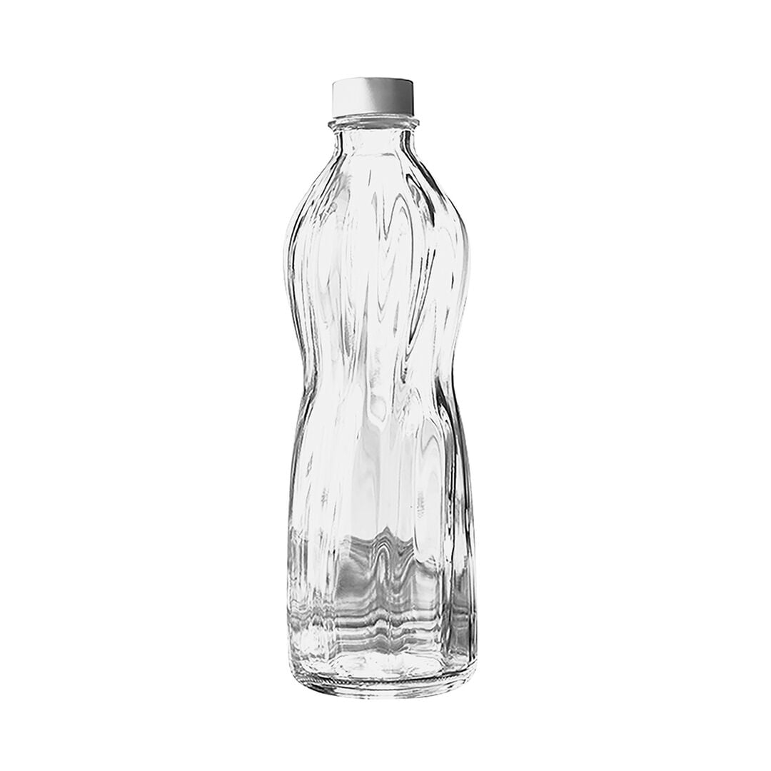 Inca Aqua Clear Glass Water Bottles - Pack of 6