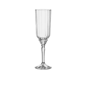 Florian Pink Prosecco Flute Glasses 210ml (7oz) - Pack of 24