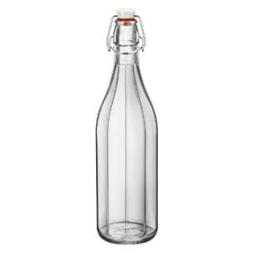 Oxford Clear Glass Bottles 960ml (34oz) - Pack of 6