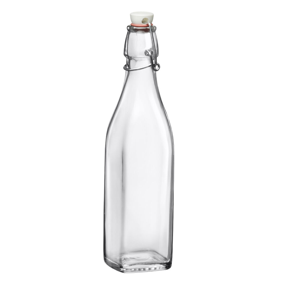 Swing Clear Glass Bottles 480ml (17oz) - Pack of 12