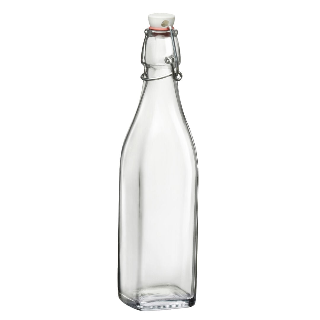 Swing Clear Glass Bottles 960ml (34oz) - Pack of 6