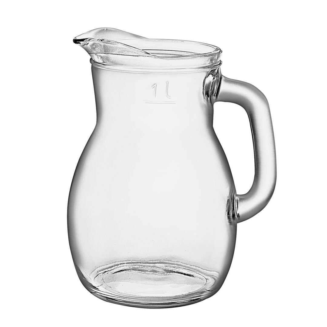 Clear Bistrot Glass Water Jugs 960ml (34oz) - Pack of 6