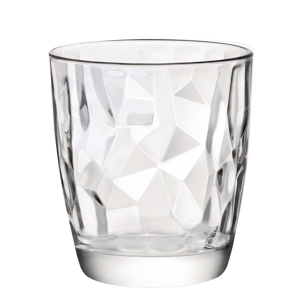 Diamond Clear Water Glasses 310ml (10oz) - Pack of 6